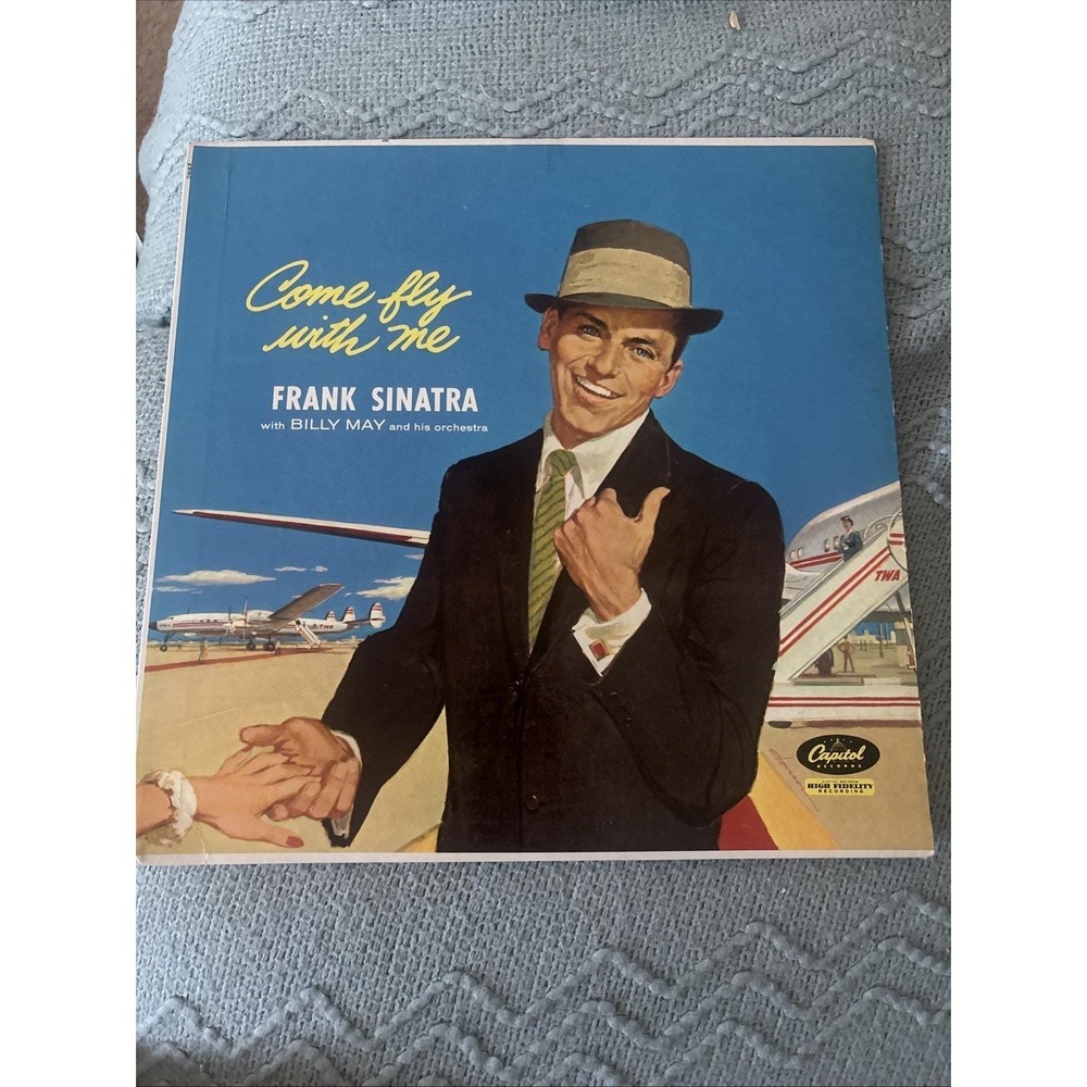 Frank Sinatra Come Fly With Me 1958 Lp Vintage Capital Records VG+